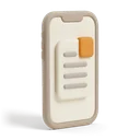Celular com cardápio na tela
