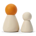 Duas figuras de pessoas